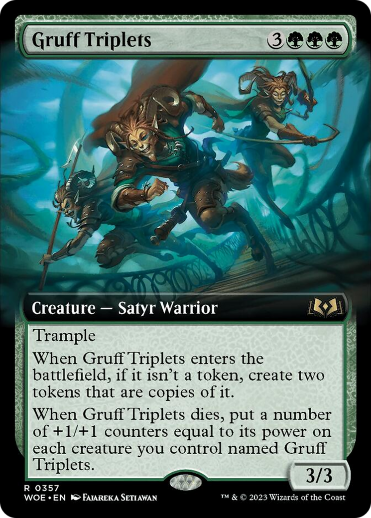 Gruff Triplets (Extended Art) [Wilds of Eldraine] | Card Merchant Takapuna