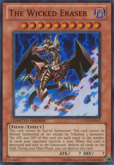 The Wicked Eraser [CT07-EN011] Super Rare | Card Merchant Takapuna