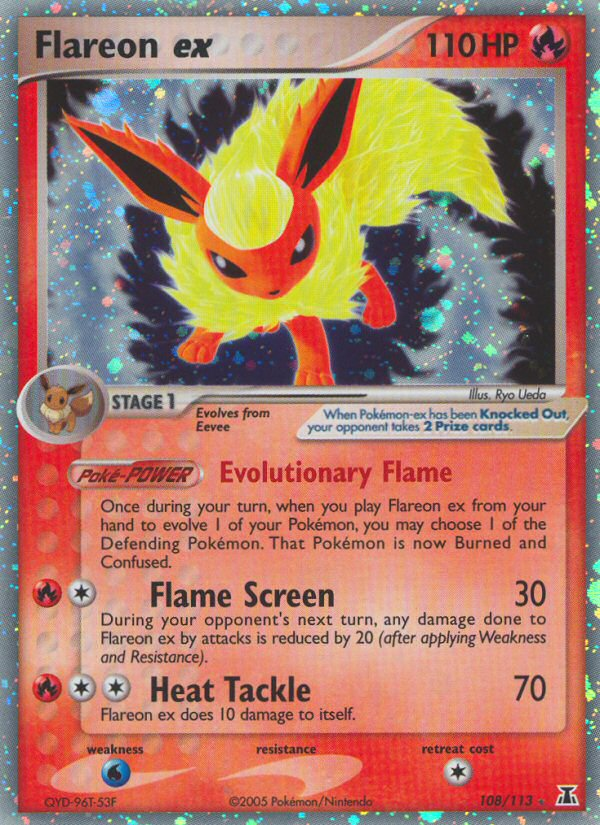 Flareon ex (108/113) [EX: Delta Species] | Card Merchant Takapuna