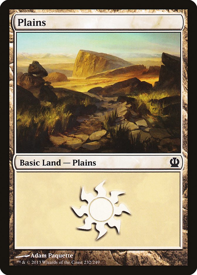 Plains (232) [Theros] | Card Merchant Takapuna