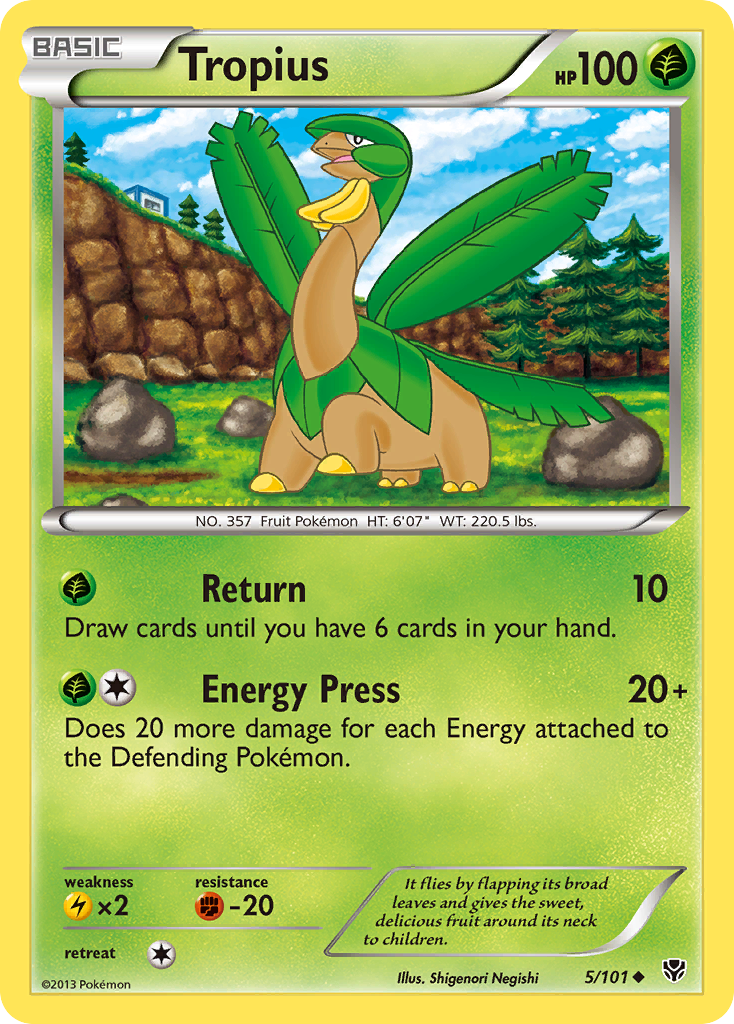 Tropius (5/101) [Black & White: Plasma Blast] | Card Merchant Takapuna