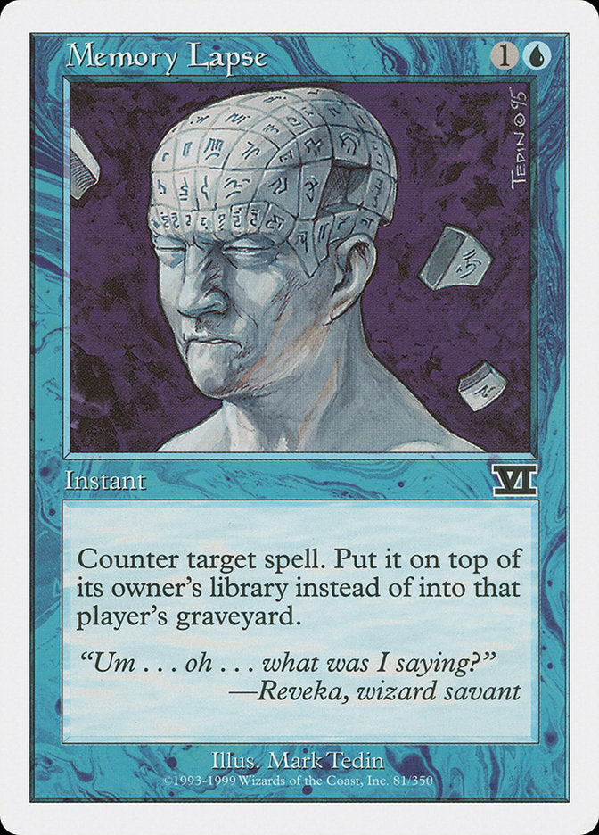 Memory Lapse [Classic Sixth Edition] | Card Merchant Takapuna