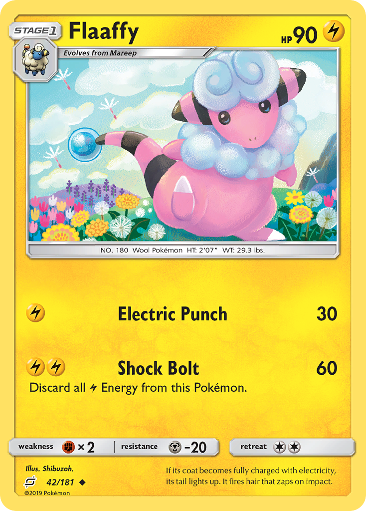 Flaaffy (42/181) [Sun & Moon: Team Up] | Card Merchant Takapuna