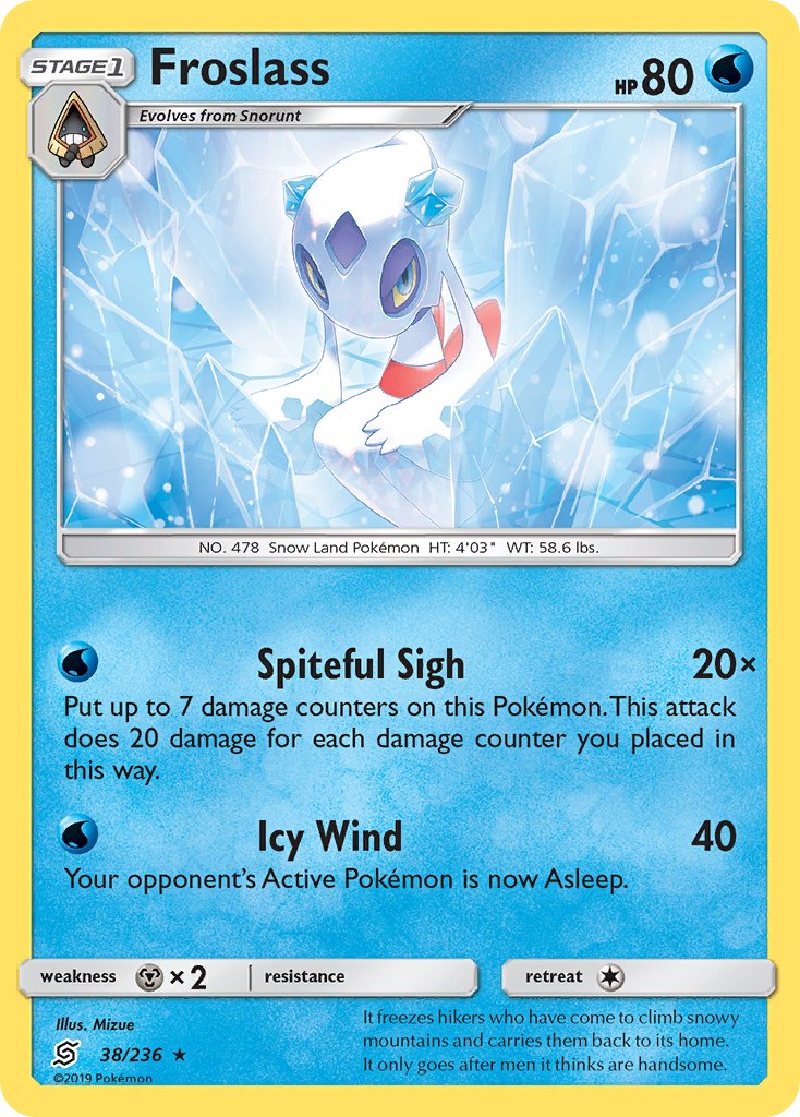 Froslass (38/236) (Theme Deck Exclusive) [Sun & Moon: Unified Minds] | Card Merchant Takapuna