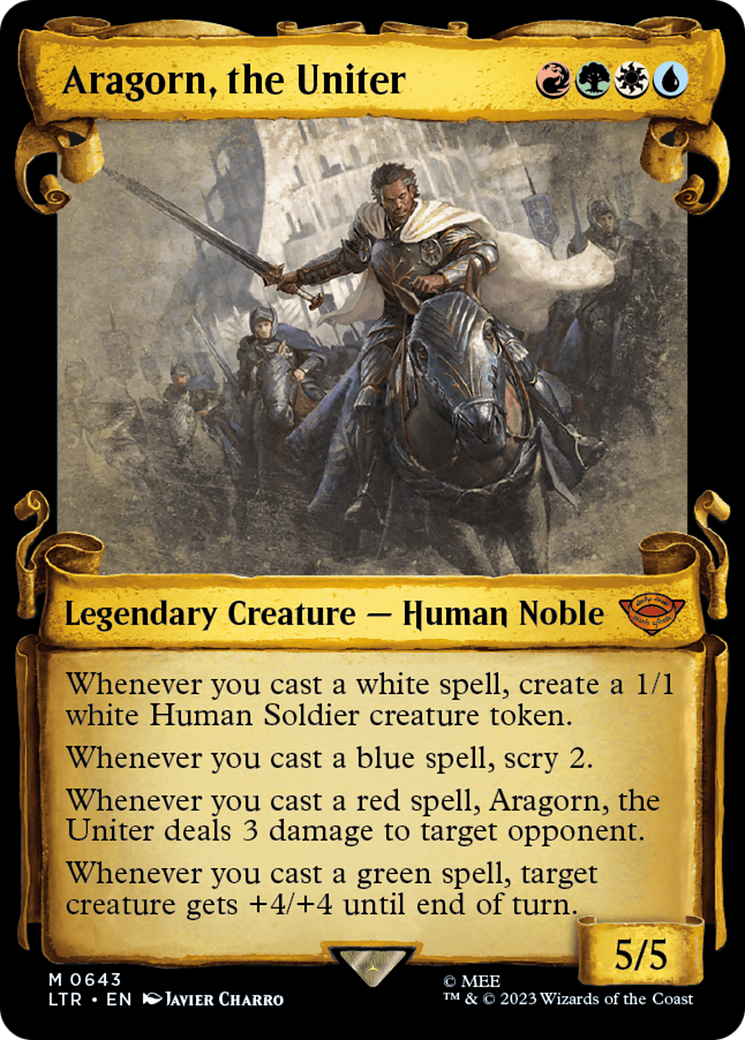 Aragorn, the Uniter [The Lord of the Rings: Tales of Middle-Earth Showcase Scrolls] | Card Merchant Takapuna