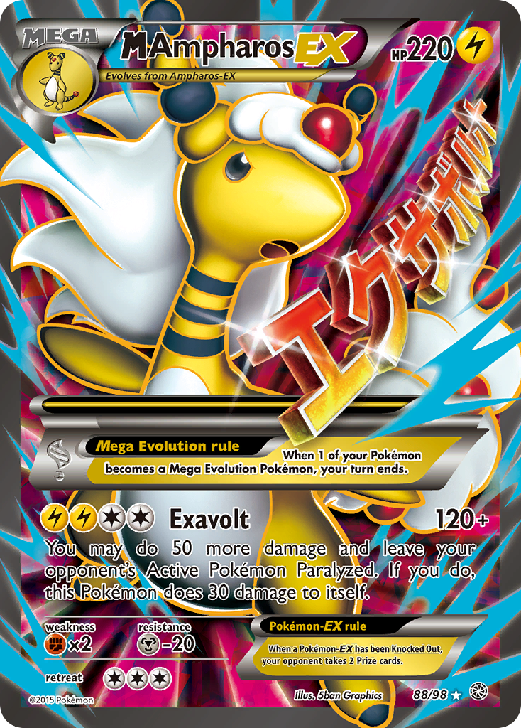 M Ampharos EX (88/98) [XY: Ancient Origins] | Card Merchant Takapuna