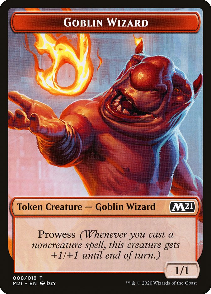 Construct // Goblin Wizard Double-Sided Token [Core Set 2021 Tokens] | Card Merchant Takapuna