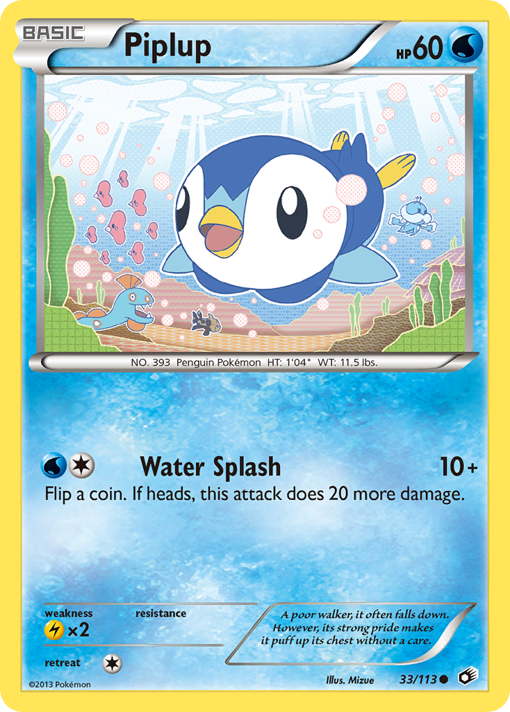 Piplup (33/113) [Black & White: Legendary Treasures] | Card Merchant Takapuna