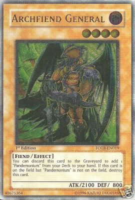 Archfiend General [FOTB-EN019] Ultimate Rare | Card Merchant Takapuna