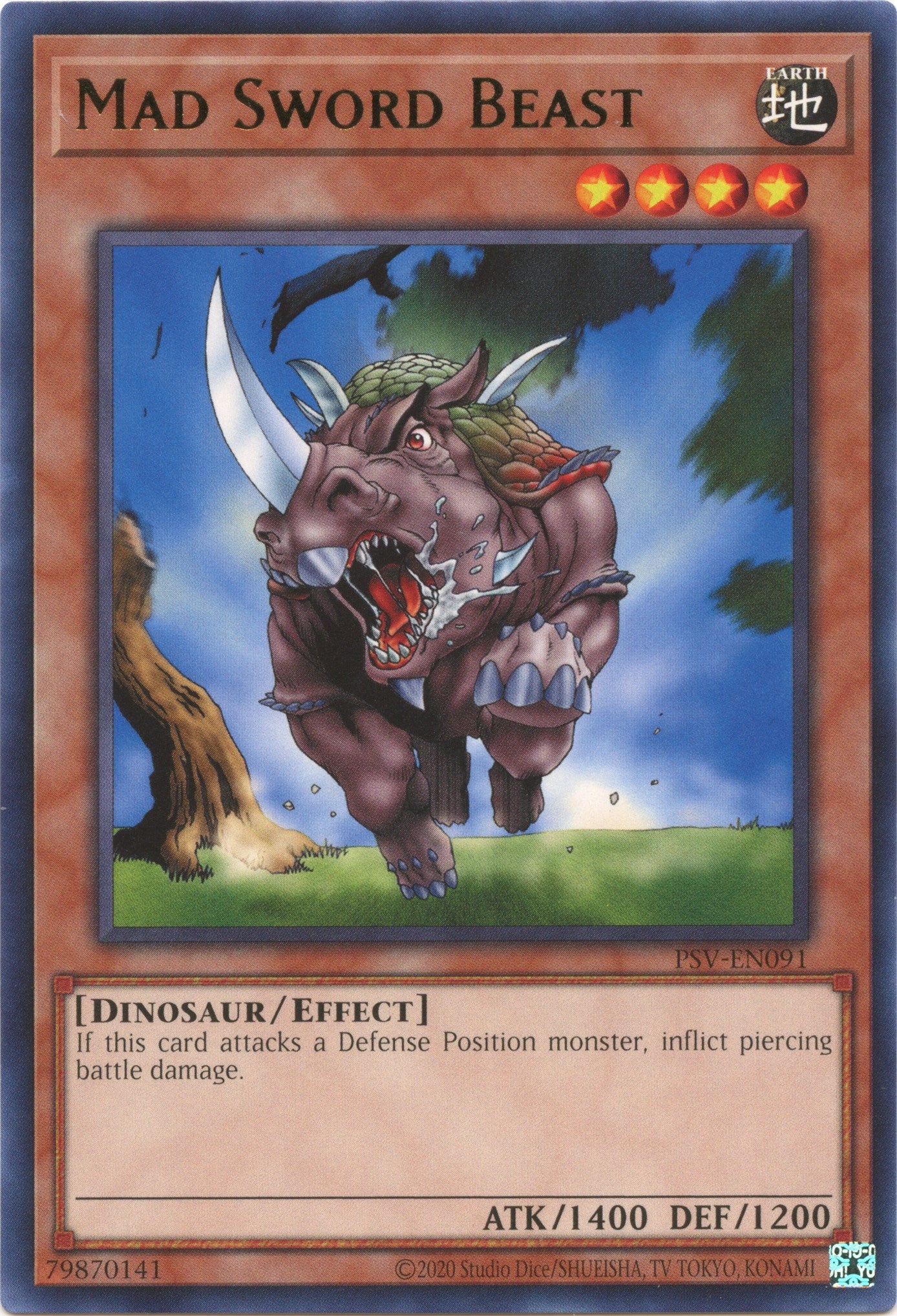 Mad Sword Beast (25th Anniversary) [PSV-EN091] Rare | Card Merchant Takapuna