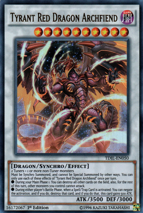 Tyrant Red Dragon Archfiend [TDIL-EN050] Ultra Rare | Card Merchant Takapuna