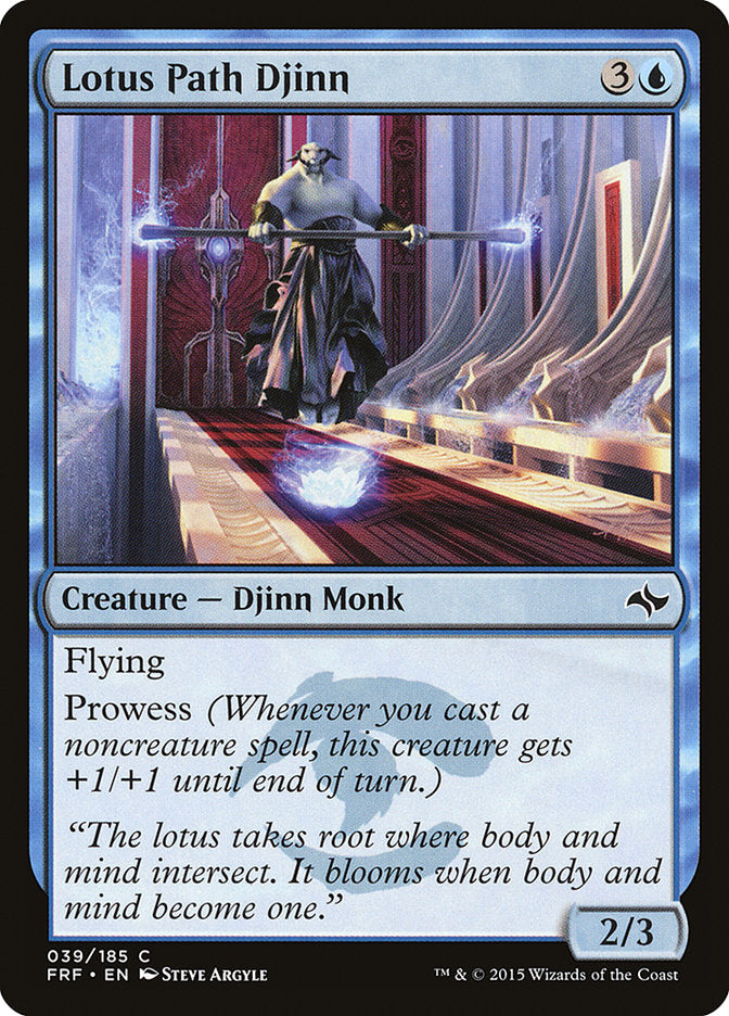 Lotus Path Djinn [Fate Reforged] | Card Merchant Takapuna