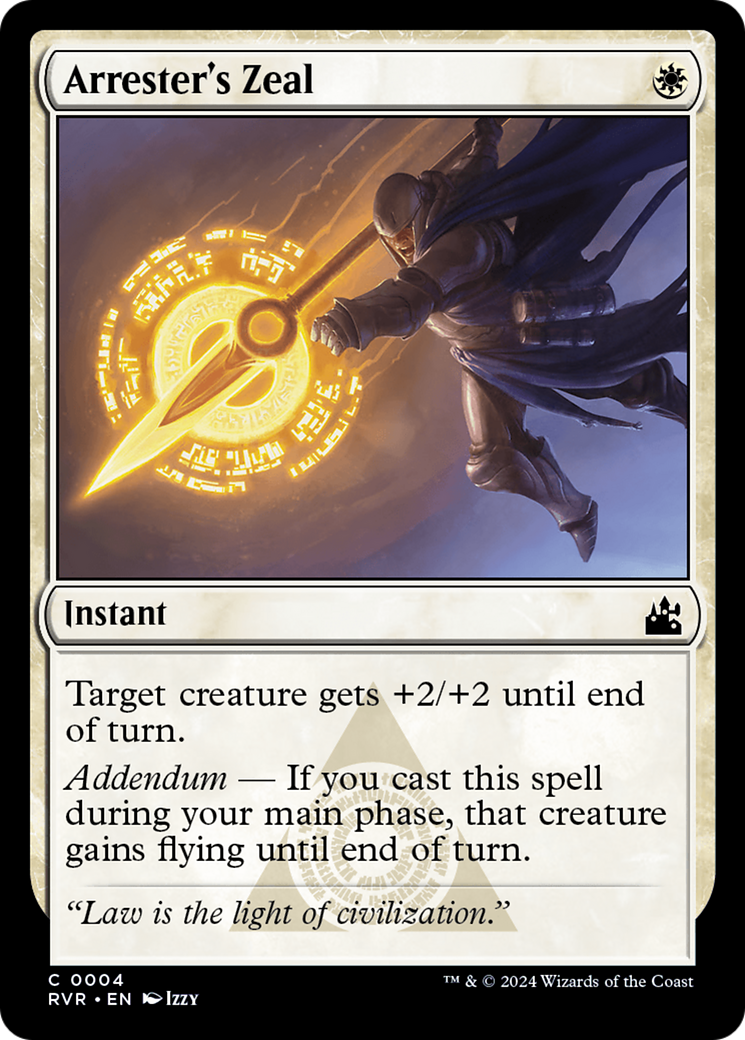 Arrester's Zeal [Ravnica Remastered] | Card Merchant Takapuna