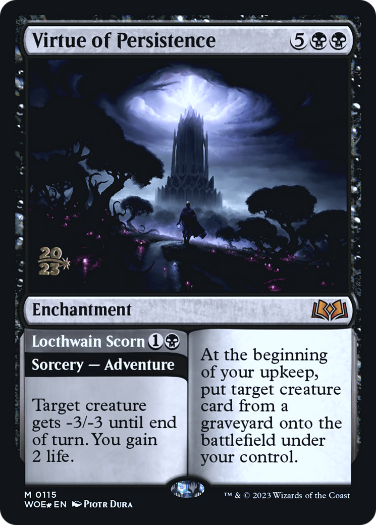 Virtue of Persistence // Locthwain Scorn [Wilds of Eldraine Prerelease Promos] | Card Merchant Takapuna