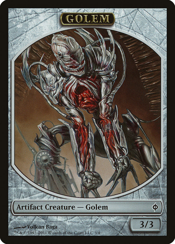 Golem Token [New Phyrexia Tokens] | Card Merchant Takapuna