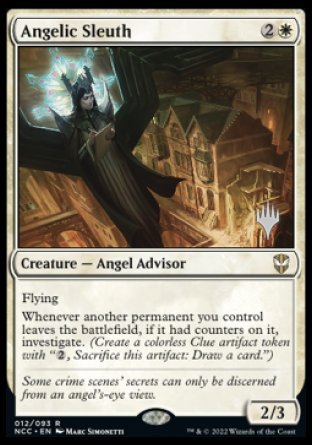 Angelic Sleuth (Promo Pack) [Streets of New Capenna Commander Promos] | Card Merchant Takapuna