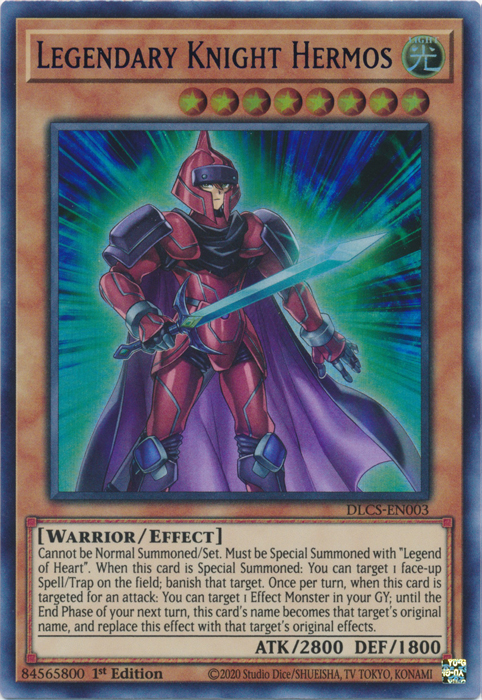 Legendary Knight Hermos (Blue) [DLCS-EN003] Ultra Rare | Card Merchant Takapuna