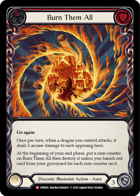 Burn Them All [UPR005] (Uprising)  Rainbow Foil | Card Merchant Takapuna