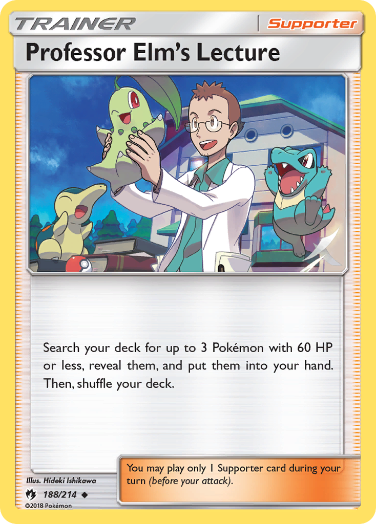 Professor Elm's Lecture (188/214) [Sun & Moon: Lost Thunder] | Card Merchant Takapuna