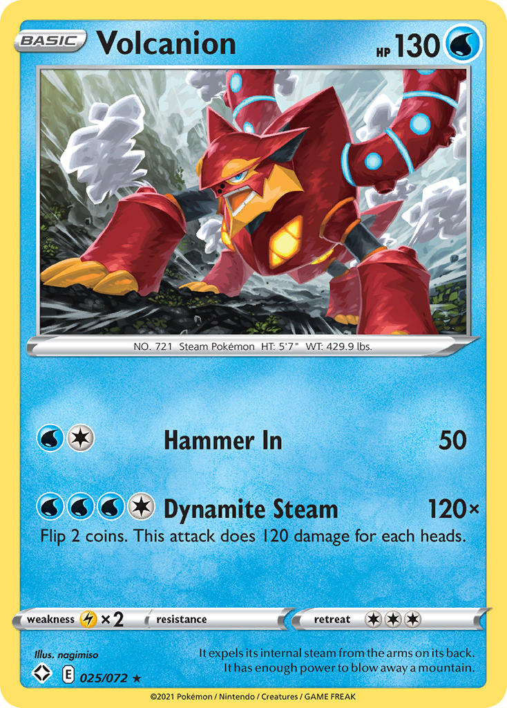 Volcanion (025/072) [Sword & Shield: Shining Fates] | Card Merchant Takapuna