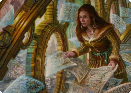 Cartographer's Survey Art Card [Innistrad: Crimson Vow Art Series] | Card Merchant Takapuna