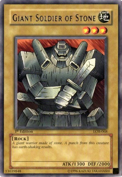 Giant Soldier of Stone [LOB-068] Rare | Card Merchant Takapuna