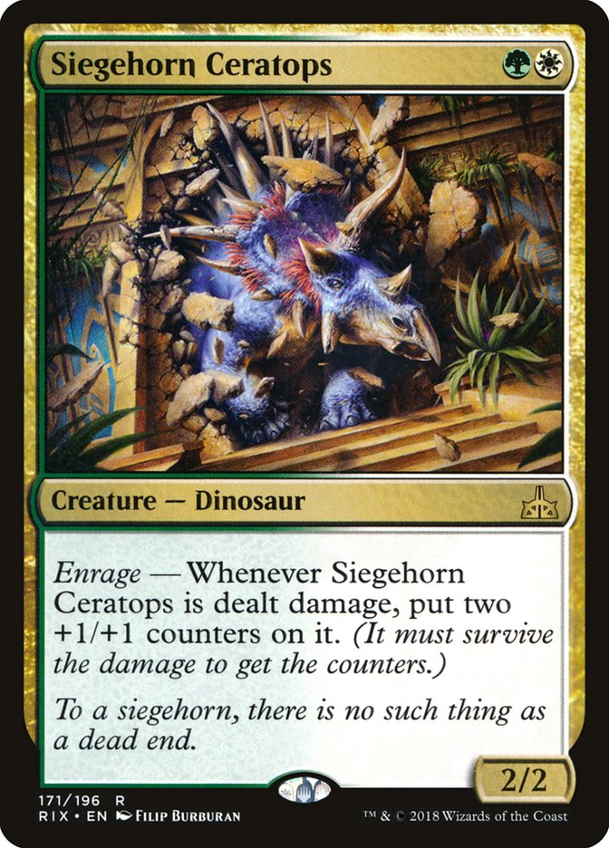 Siegehorn Ceratops [Rivals of Ixalan] | Card Merchant Takapuna