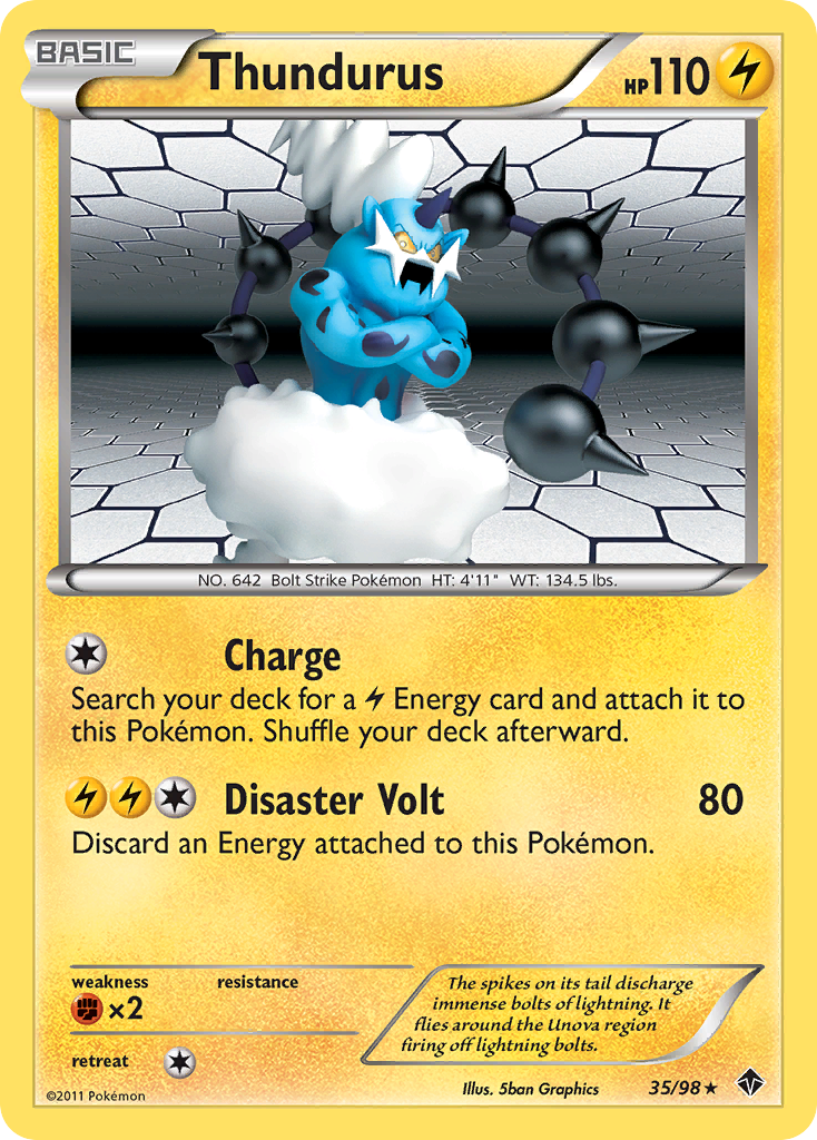 Thundurus (35/98) [Black & White: Emerging Powers] | Card Merchant Takapuna