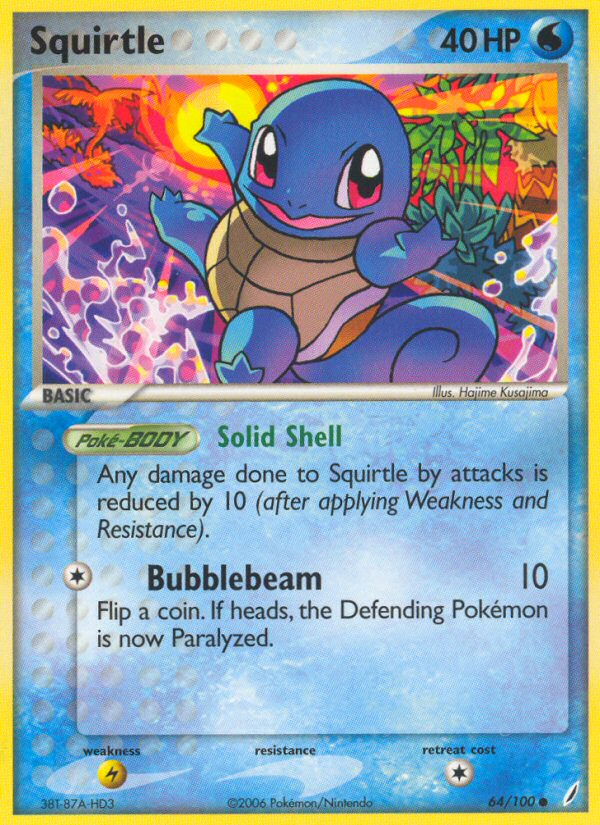 Squirtle (64/100) [EX: Crystal Guardians] | Card Merchant Takapuna