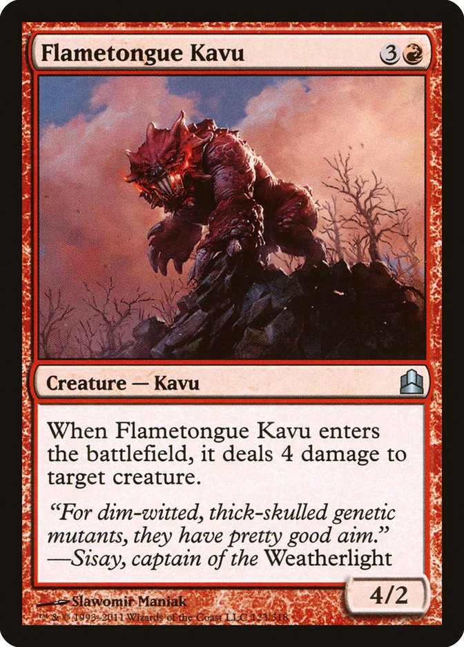 Flametongue Kavu [Commander 2011] | Card Merchant Takapuna