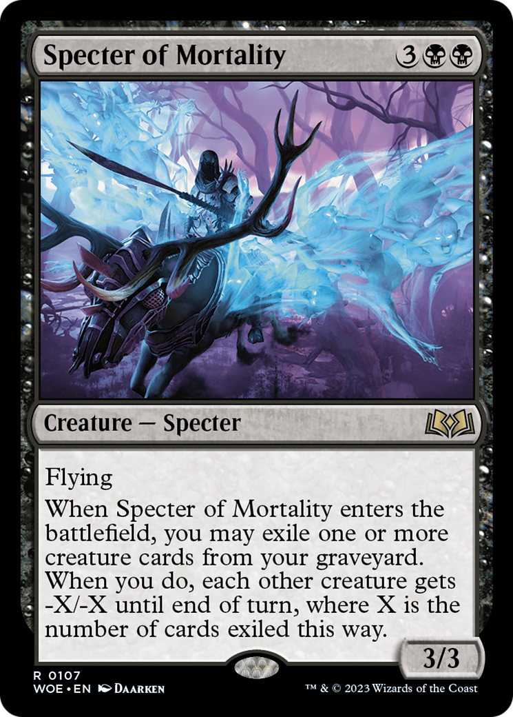 Specter of Mortality [Wilds of Eldraine] | Card Merchant Takapuna