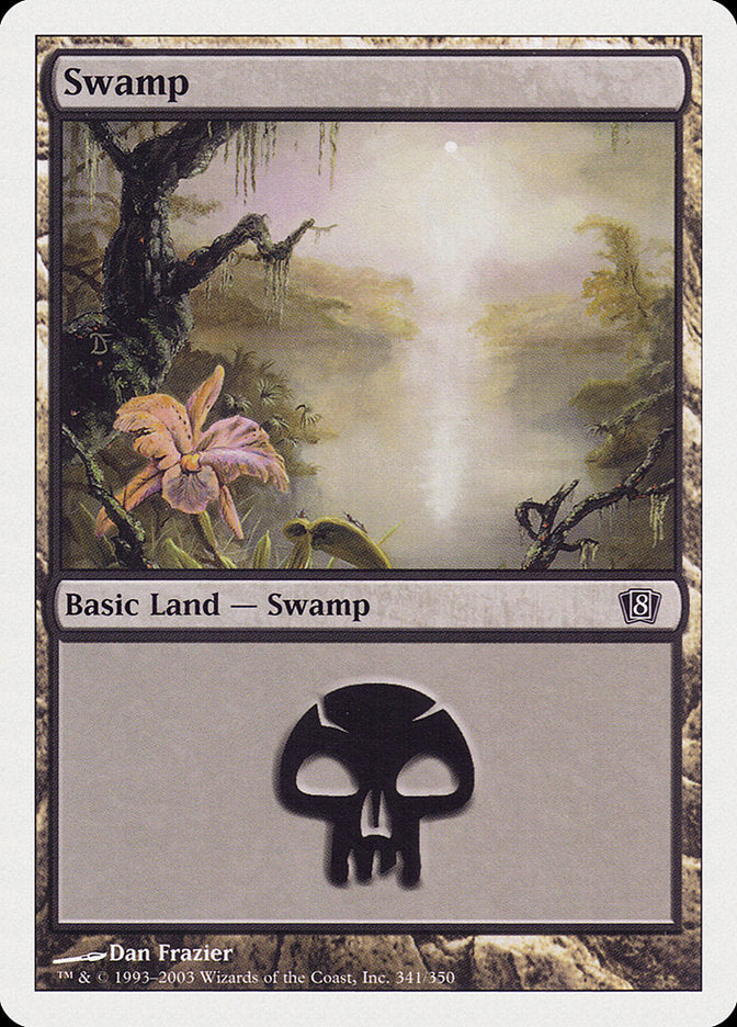 Swamp (341) [Eighth Edition] | Card Merchant Takapuna