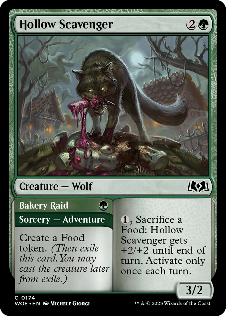 Hollow Scavenger // Bakery Raid [Wilds of Eldraine] | Card Merchant Takapuna