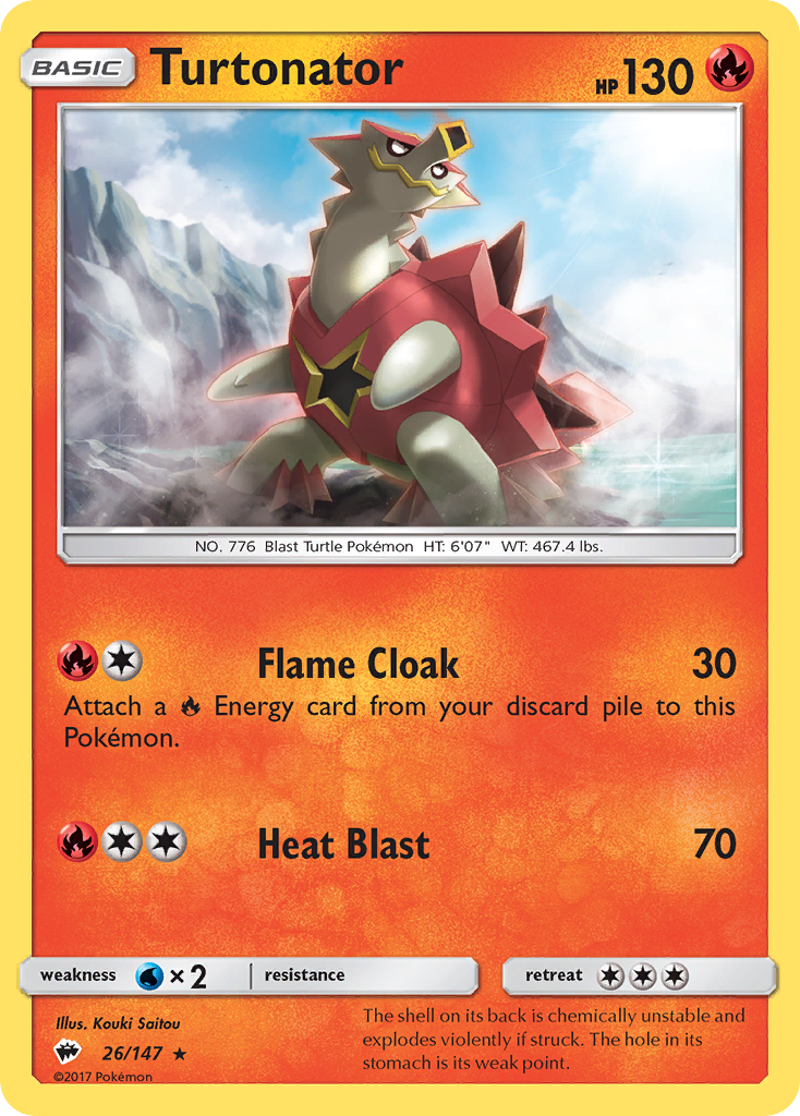 Turtonator (26/147) [Sun & Moon: Burning Shadows] | Card Merchant Takapuna