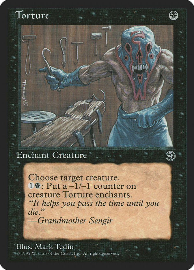 Torture (Grandmother Sengir Flavor Text) [Homelands] | Card Merchant Takapuna