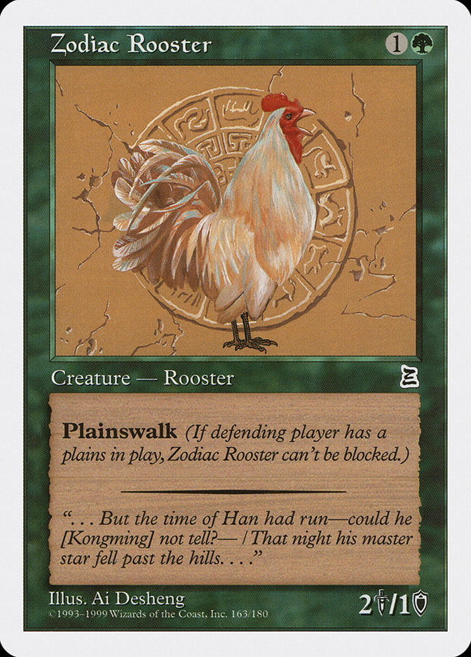 Zodiac Rooster [Portal Three Kingdoms] | Card Merchant Takapuna