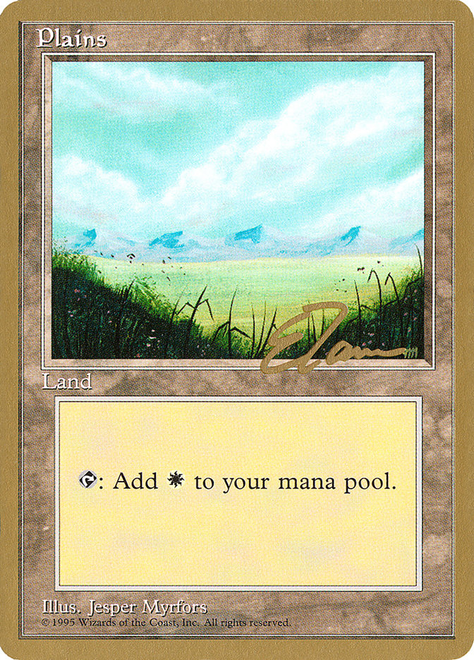 Plains (et366) (Eric Tam) [Pro Tour Collector Set] | Card Merchant Takapuna