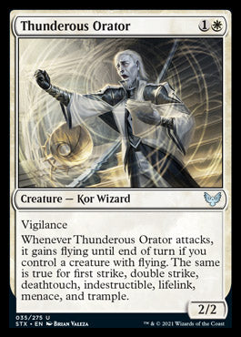 Thunderous Orator [Strixhaven: School of Mages] | Card Merchant Takapuna