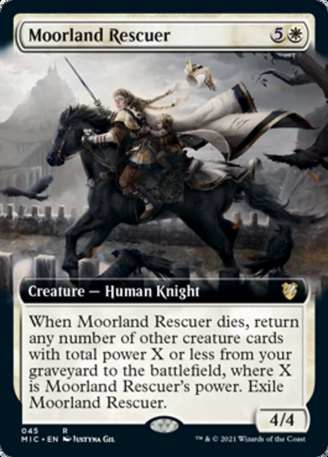 Moorland Rescuer (Extended Art) [Innistrad: Midnight Hunt Commander] | Card Merchant Takapuna