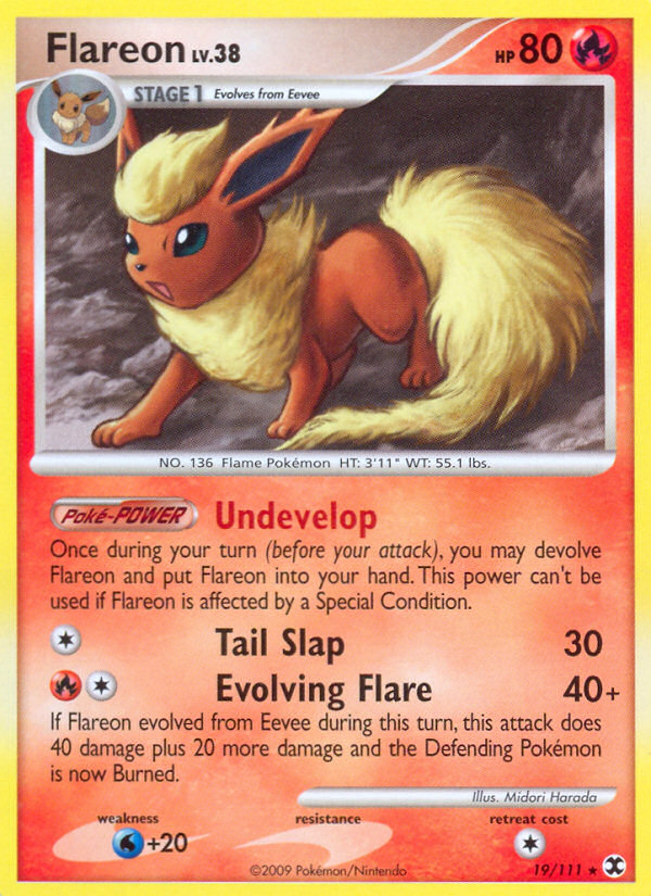 Flareon (19/111) [Platinum: Rising Rivals] | Card Merchant Takapuna