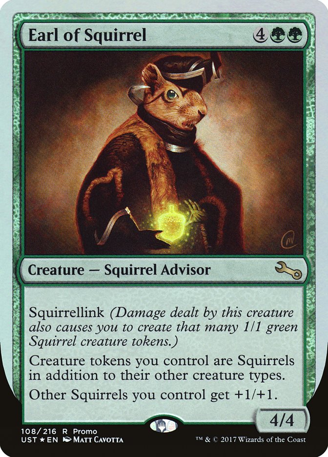 Earl of Squirrel (Draft Weekend) [Unstable Promos] | Card Merchant Takapuna