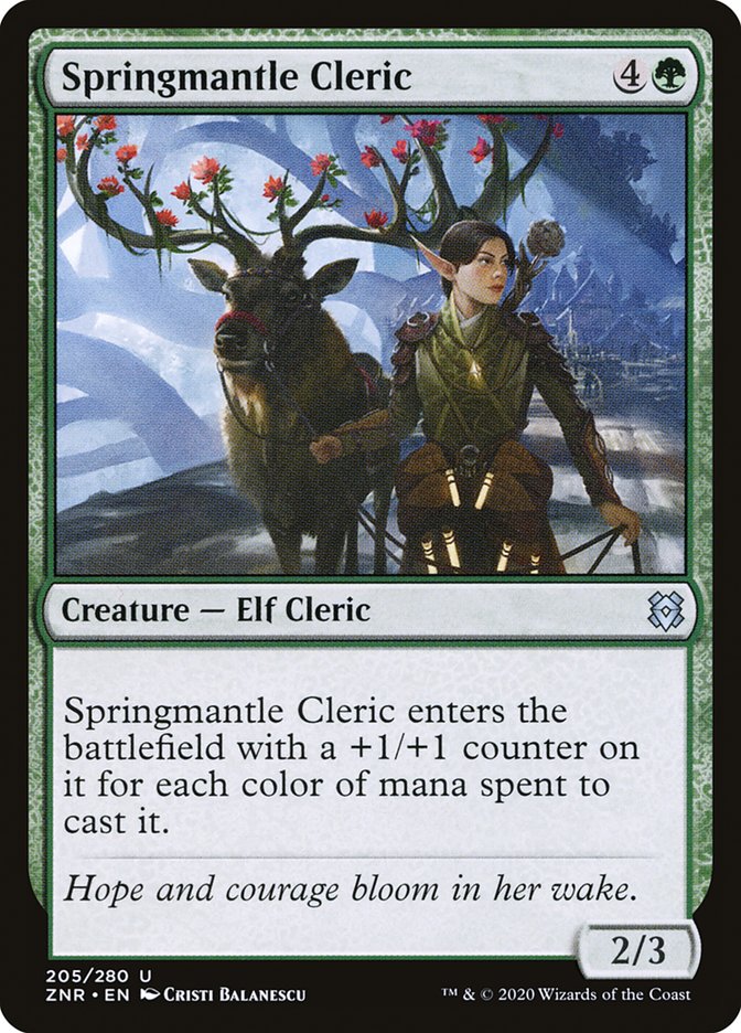 Springmantle Cleric [Zendikar Rising] | Card Merchant Takapuna