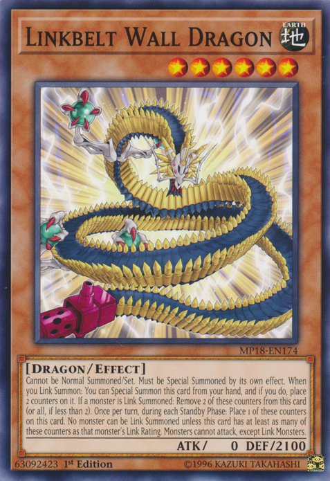 Linkbelt Wall Dragon [MP18-EN174] Common | Card Merchant Takapuna