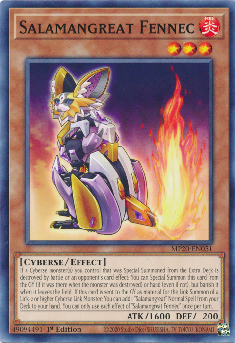 Salamangreat Fennec [MP20-EN051] Common | Card Merchant Takapuna