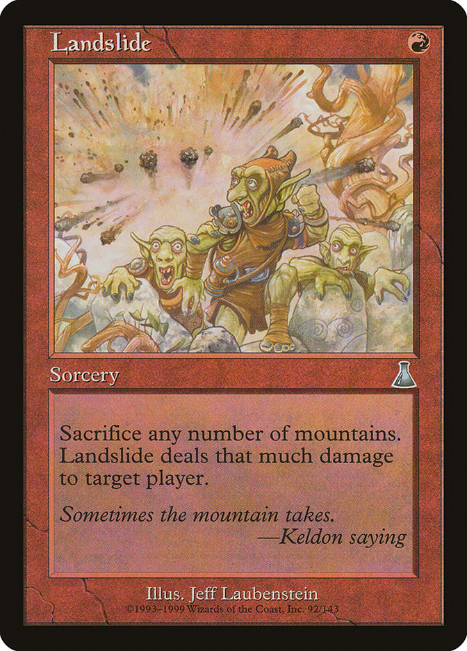 Landslide [Urza's Destiny] | Card Merchant Takapuna