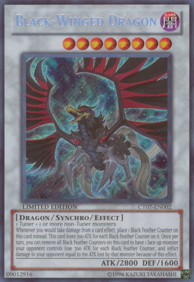 Black-Winged Dragon [CT07-EN002] Secret Rare | Card Merchant Takapuna