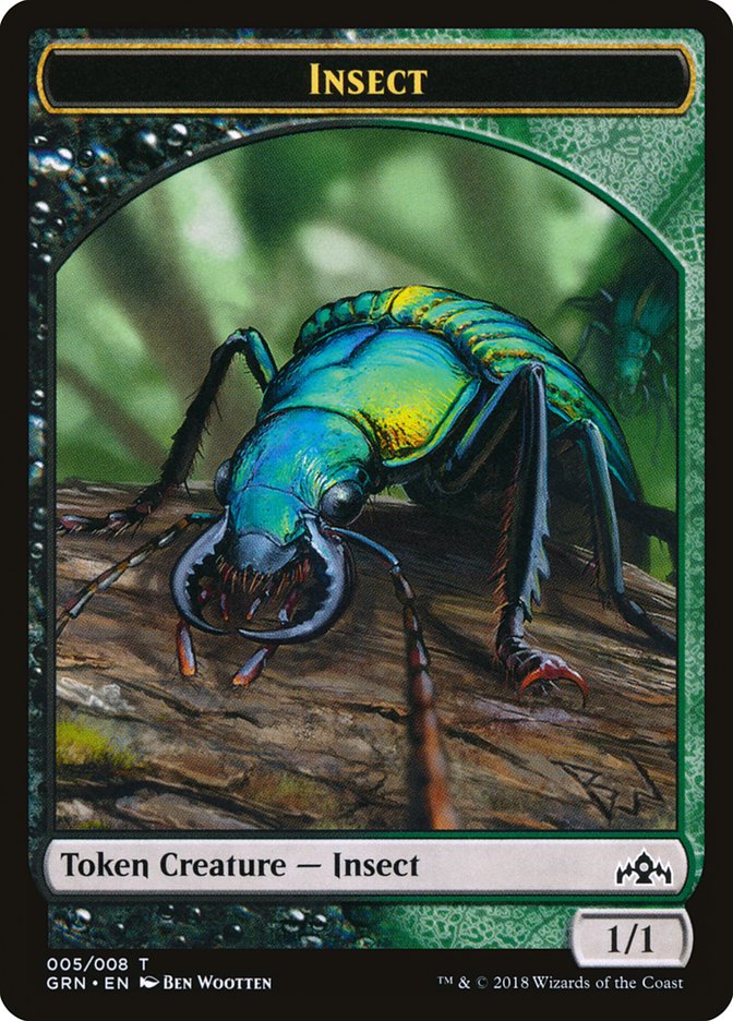 Insect Token [Guilds of Ravnica Tokens] | Card Merchant Takapuna