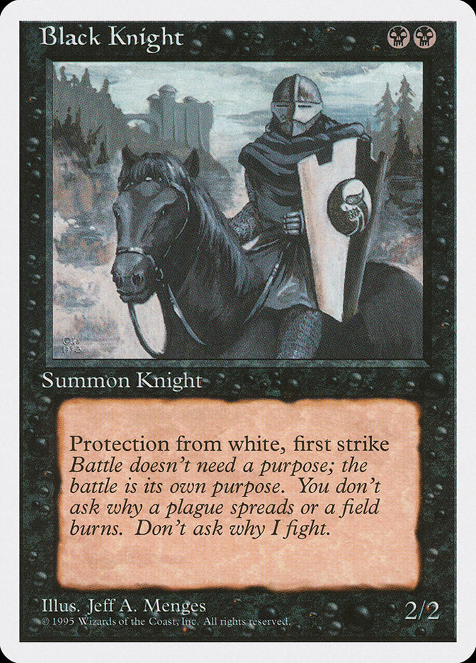 Black Knight [Fourth Edition] | Card Merchant Takapuna