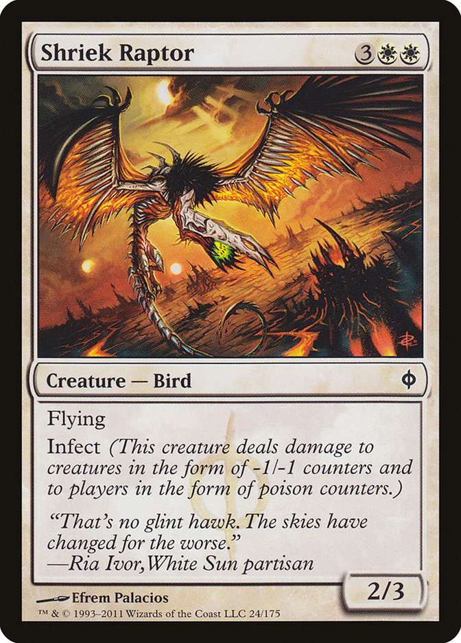 Shriek Raptor [New Phyrexia] | Card Merchant Takapuna