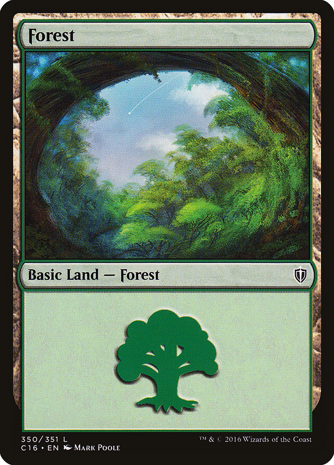 Forest (350) [Commander 2016] | Card Merchant Takapuna